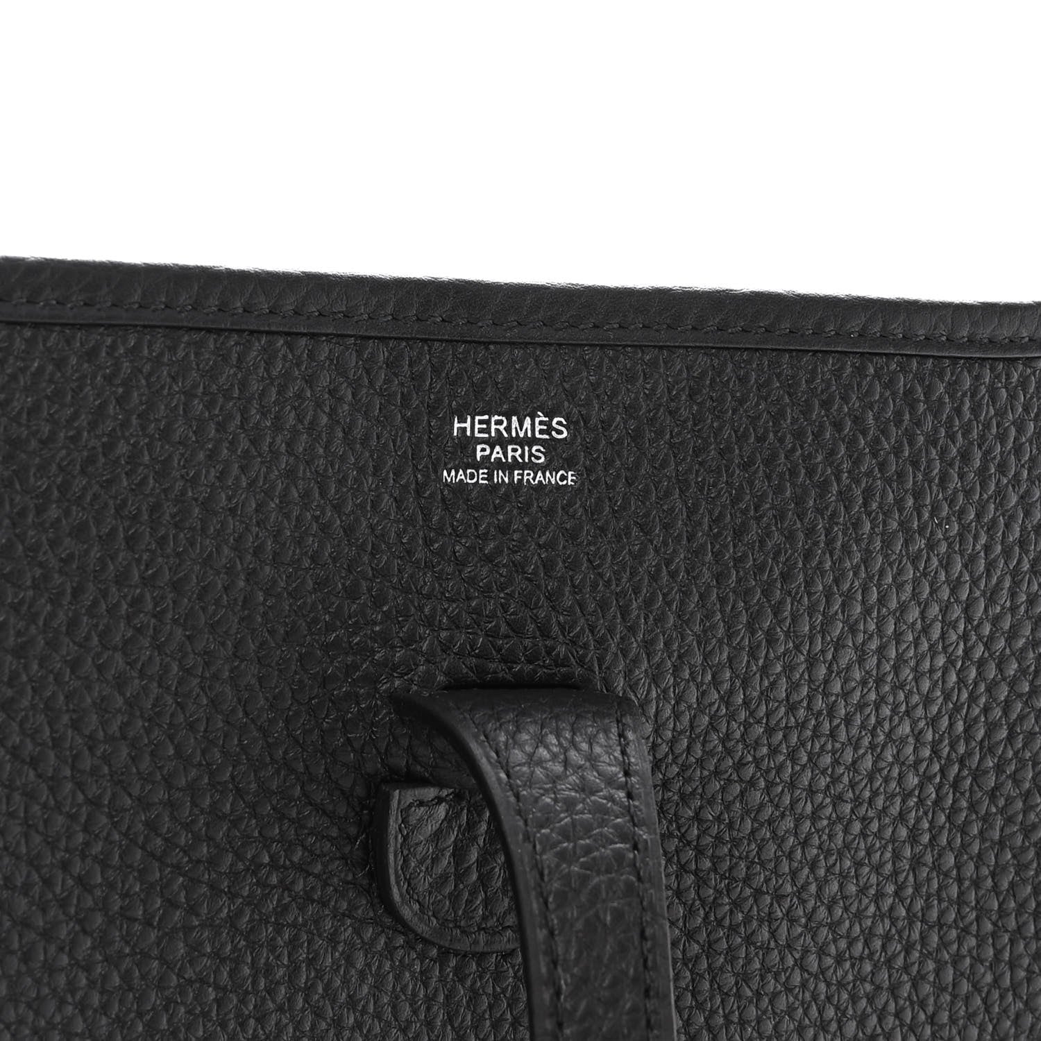 Hermes Taurillon Clemence Evelyne III PM Black 6 of 9