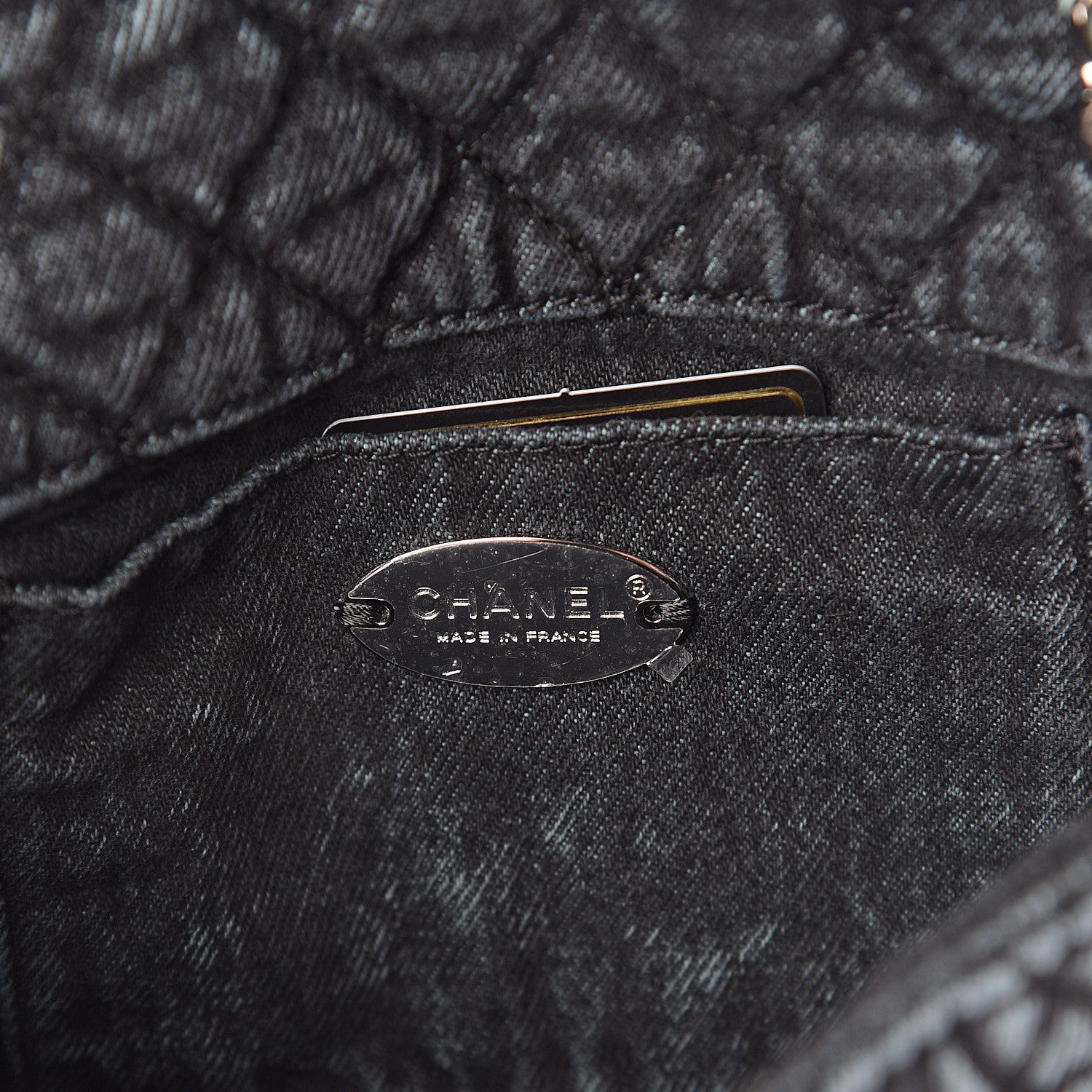 Chanel Denim Quilted Denimpression Small Flap Blue Black 5 of 9