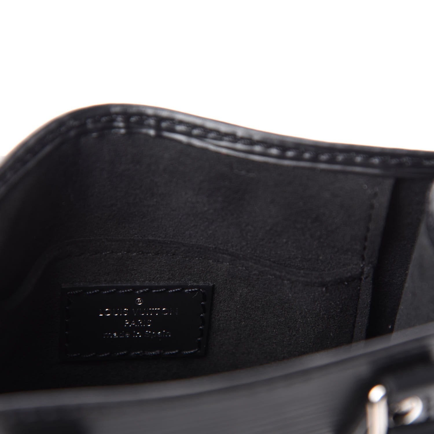 Louis Vuitton Epi Petit Sac Plat Black 8 of 10