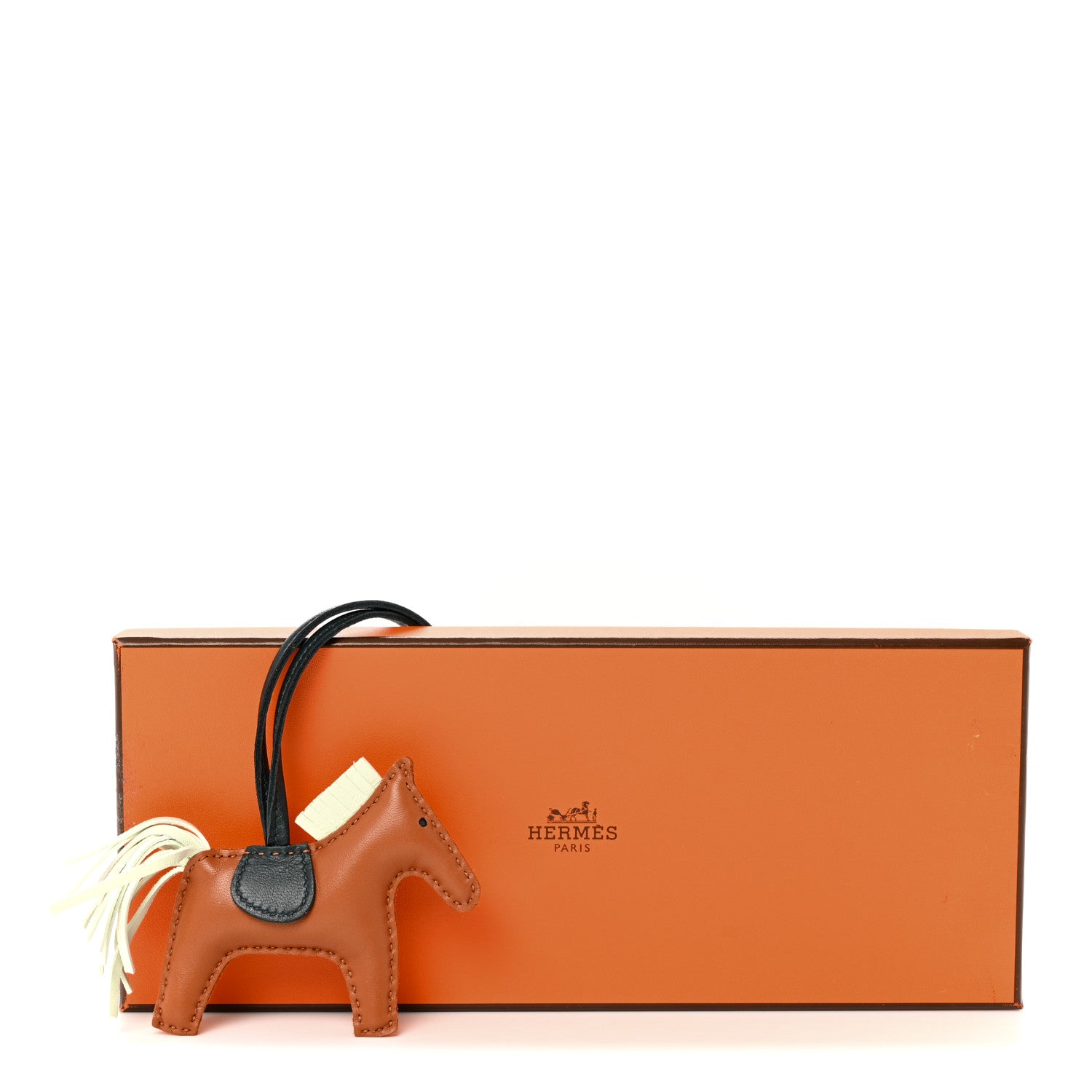 Hermes Milo Lambskin Grigri Rodeo Horse Bag Charm PM Gold Vert Cypress Vert Fizz 5 of 5