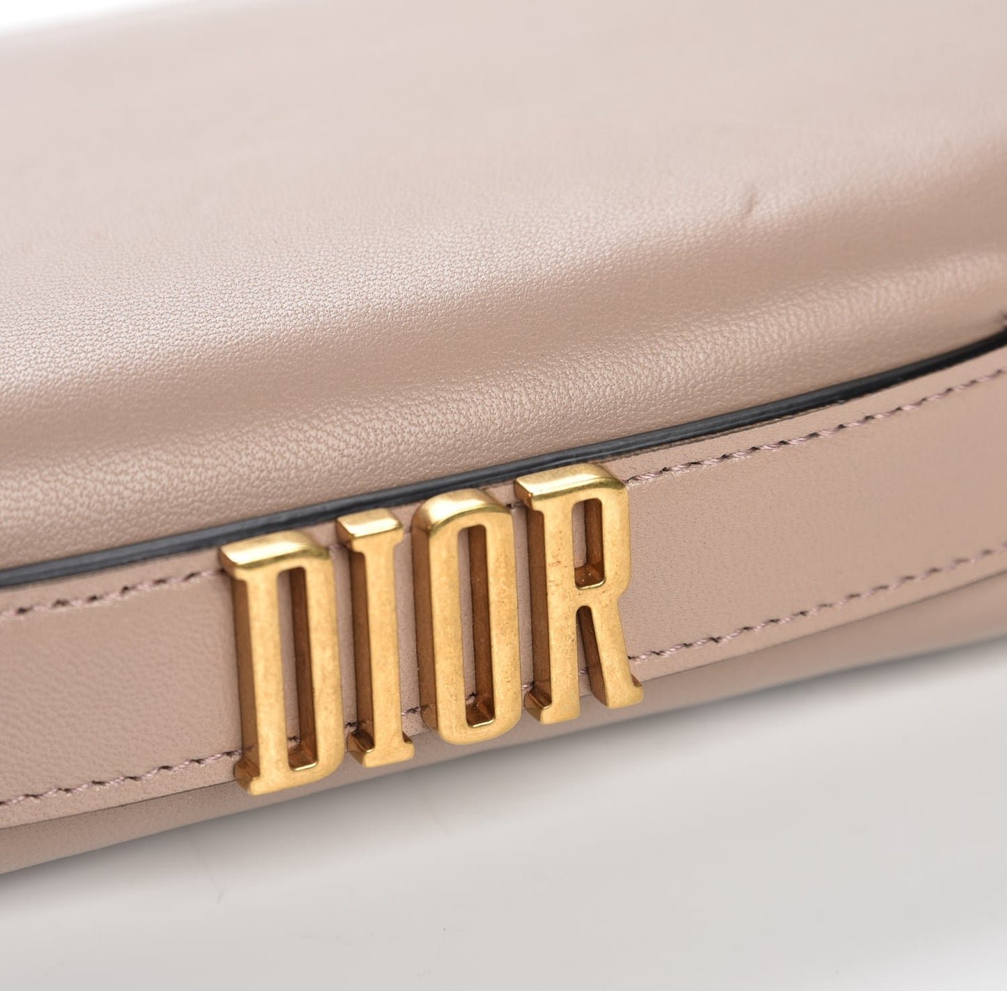 Lambskin Embroidered L'amoureux Tarot Pouch Clutch Vieux Rose