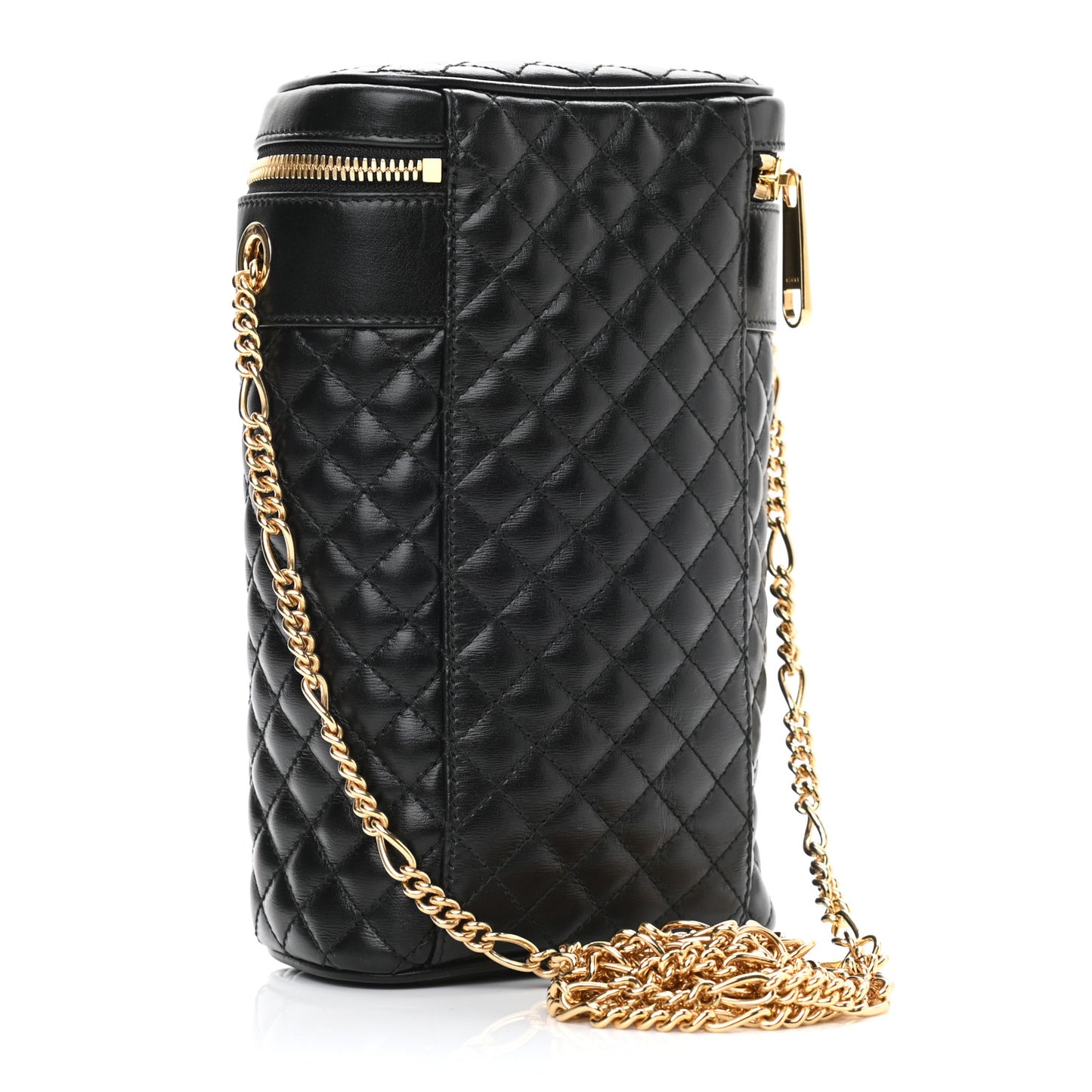 Calfskin Trapuntata Zumi Belt Bag Black