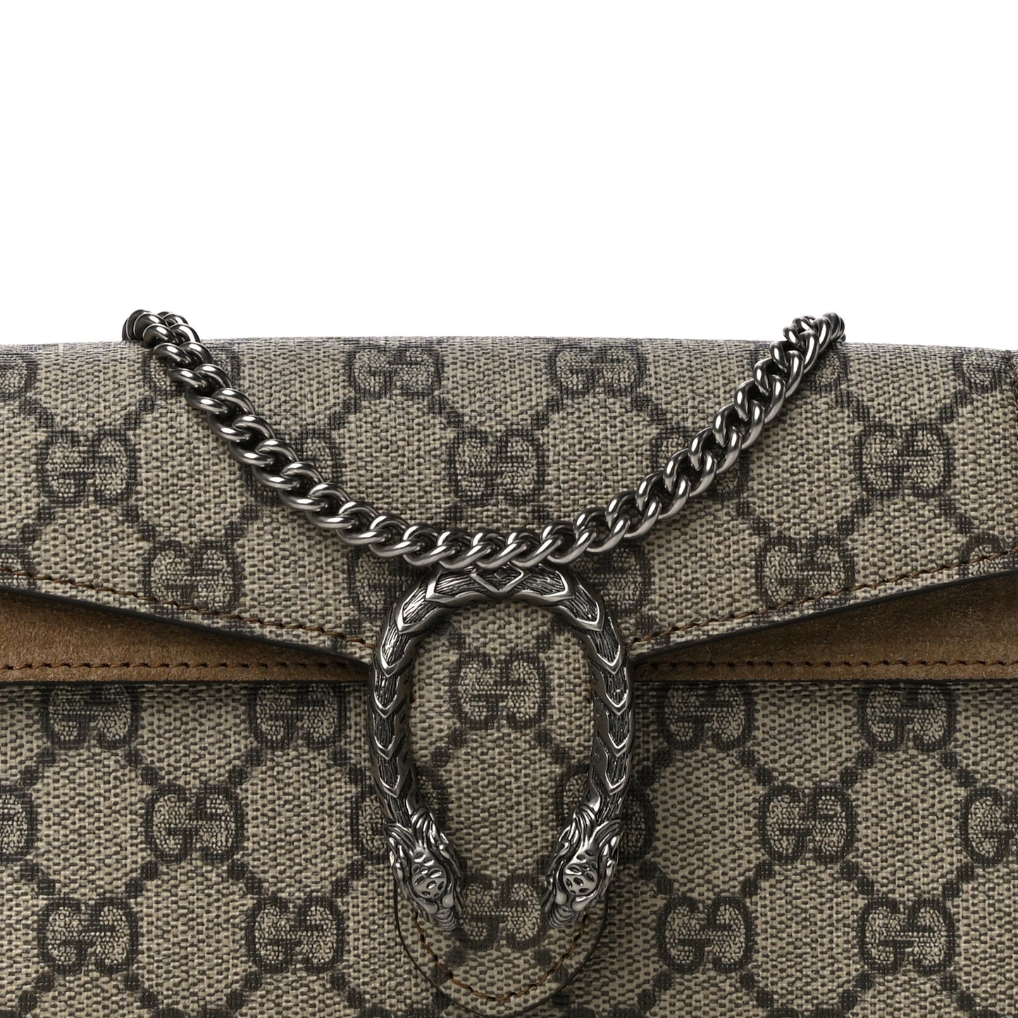 GG Supreme Monogram Super Mini Dionysus Shoulder Bag Taupe