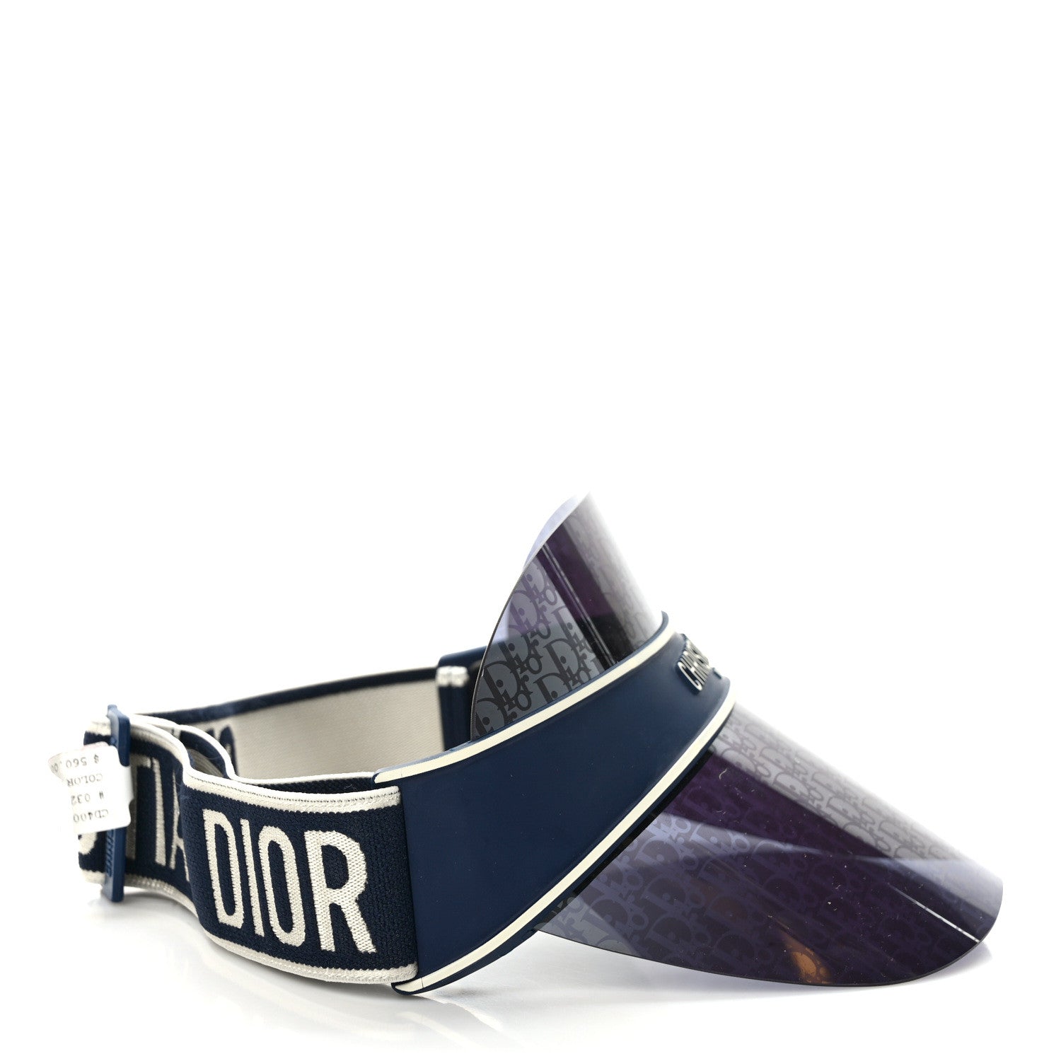 Christian Dior Oblique DiorClub V1U Sun Visor Blue 5 of 8