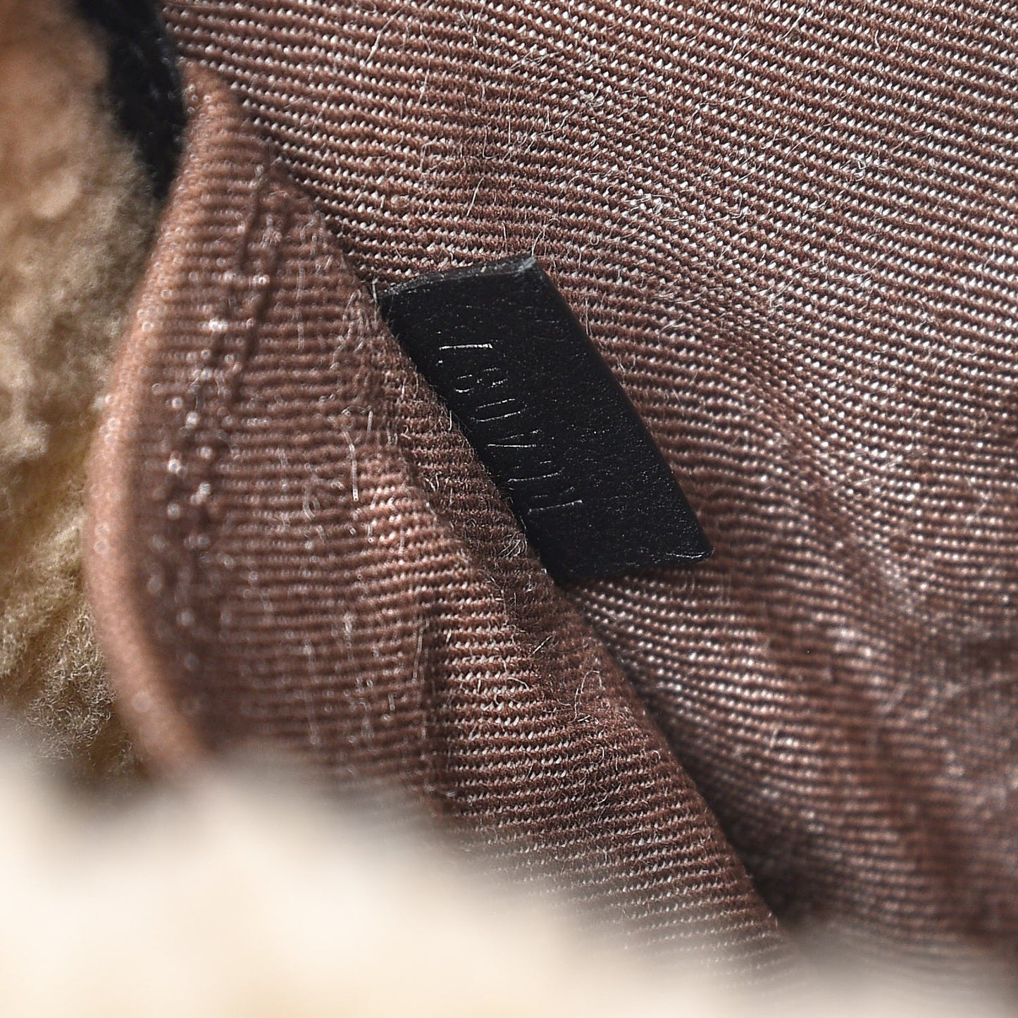 Patent Monogram Shearling Sac Thunder