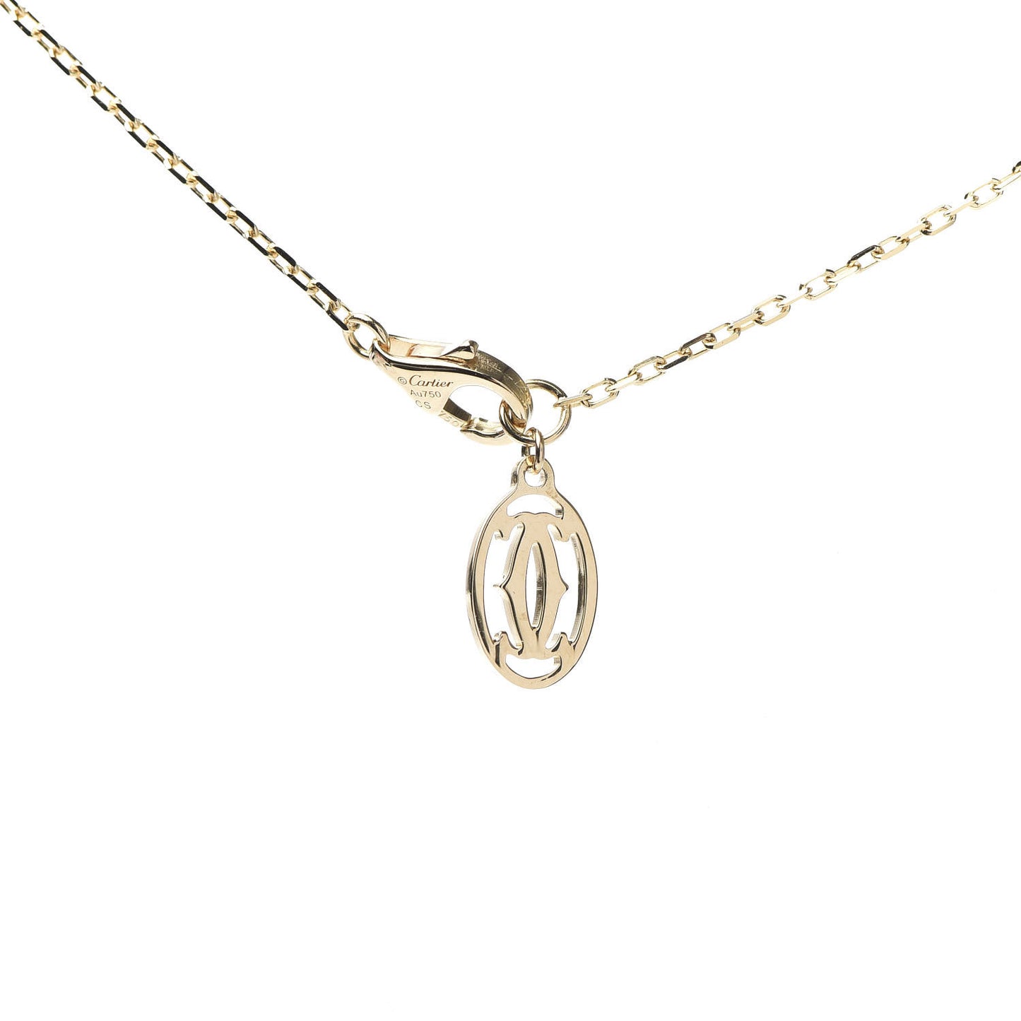 18K Yellow Gold Diamond SM D'Amour Pendant Necklace