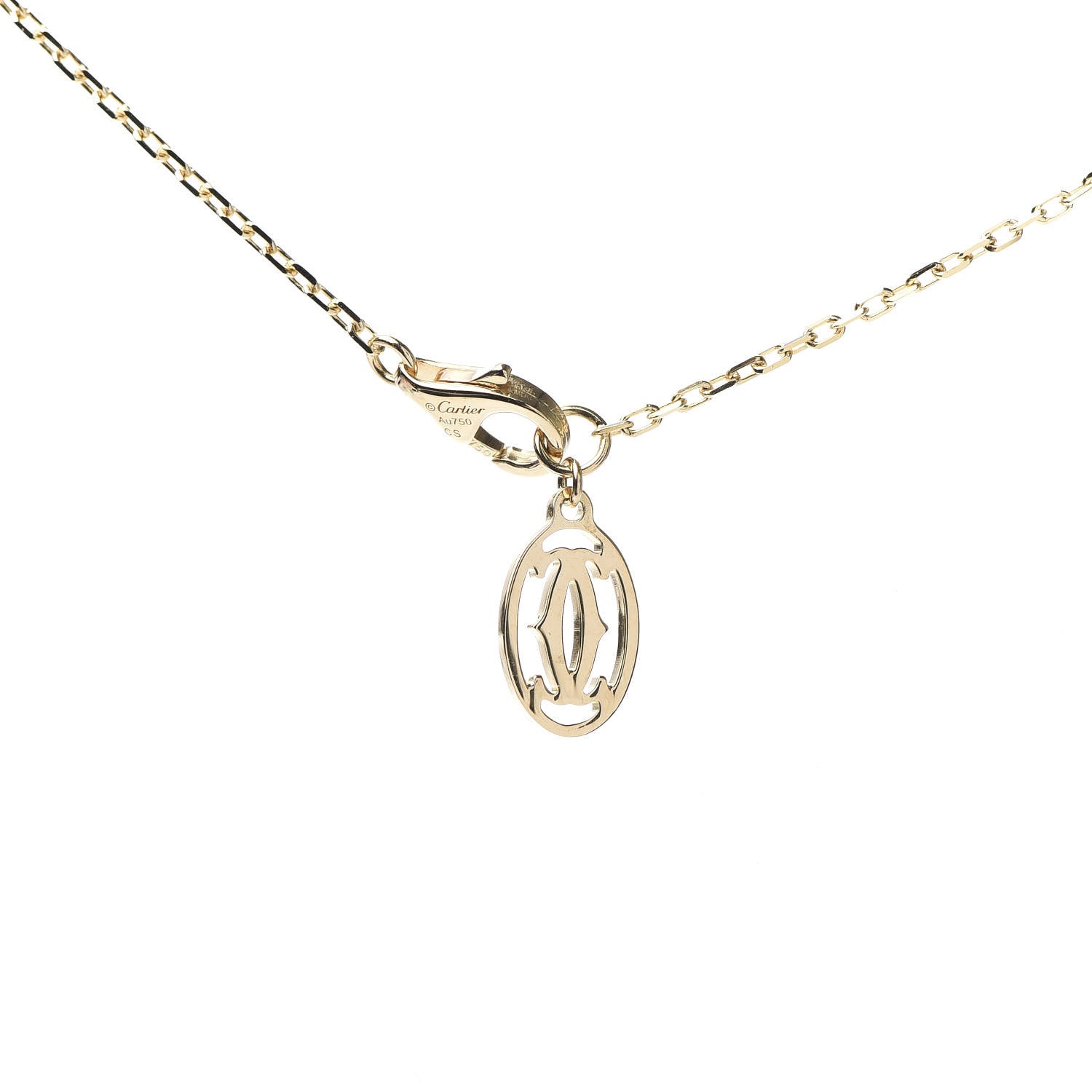 Cartier 18K Yellow Gold Diamond SM D'Amour Pendant Necklace 5 of 6