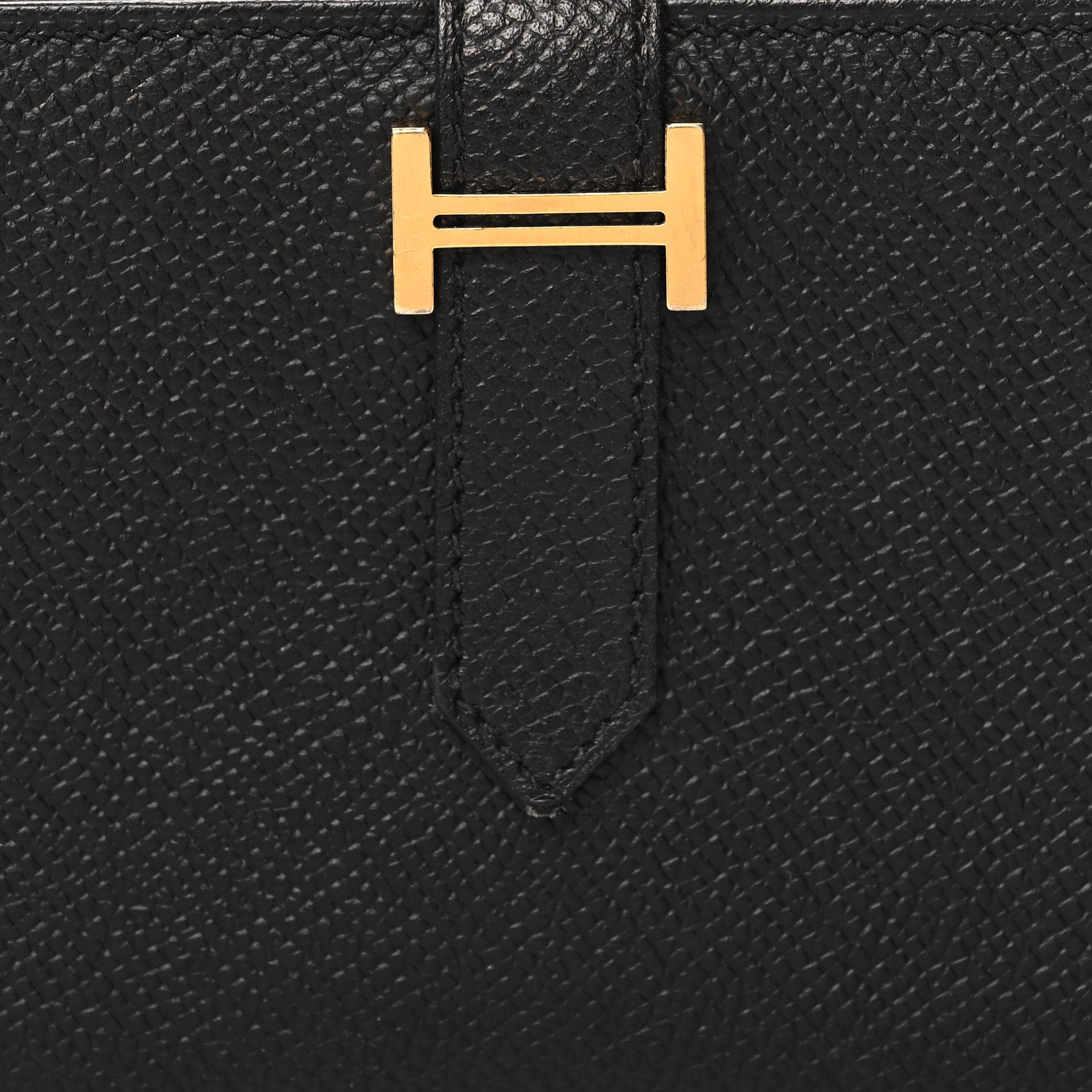 Hermes Epsom Bearn Gusset Wallet Black 9 of 11