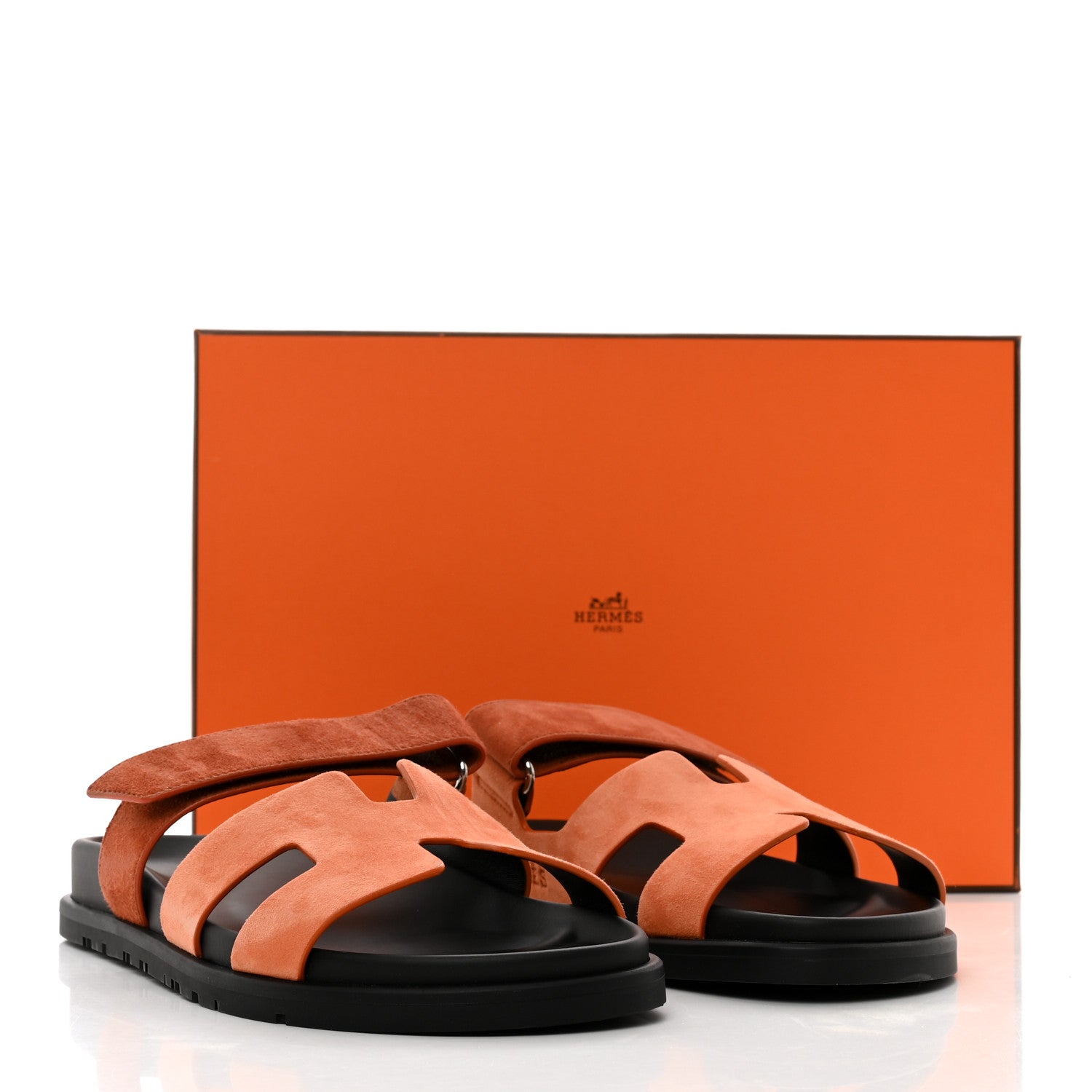 Hermes Suede Goatskin Womens Chypre Sandals 39.5 Rose Bois De Santal Rouge De Turin 9 of 9