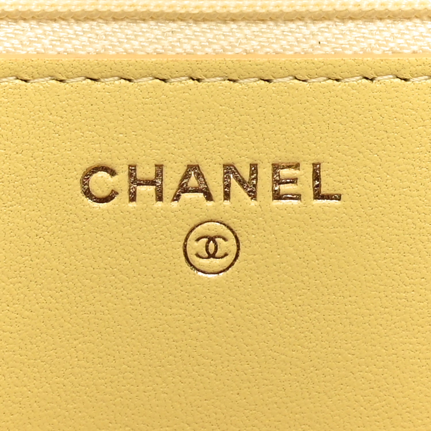 Chanel Lambskin Quilted Wallet On Chain WOC Pink Yellow 6 of 12