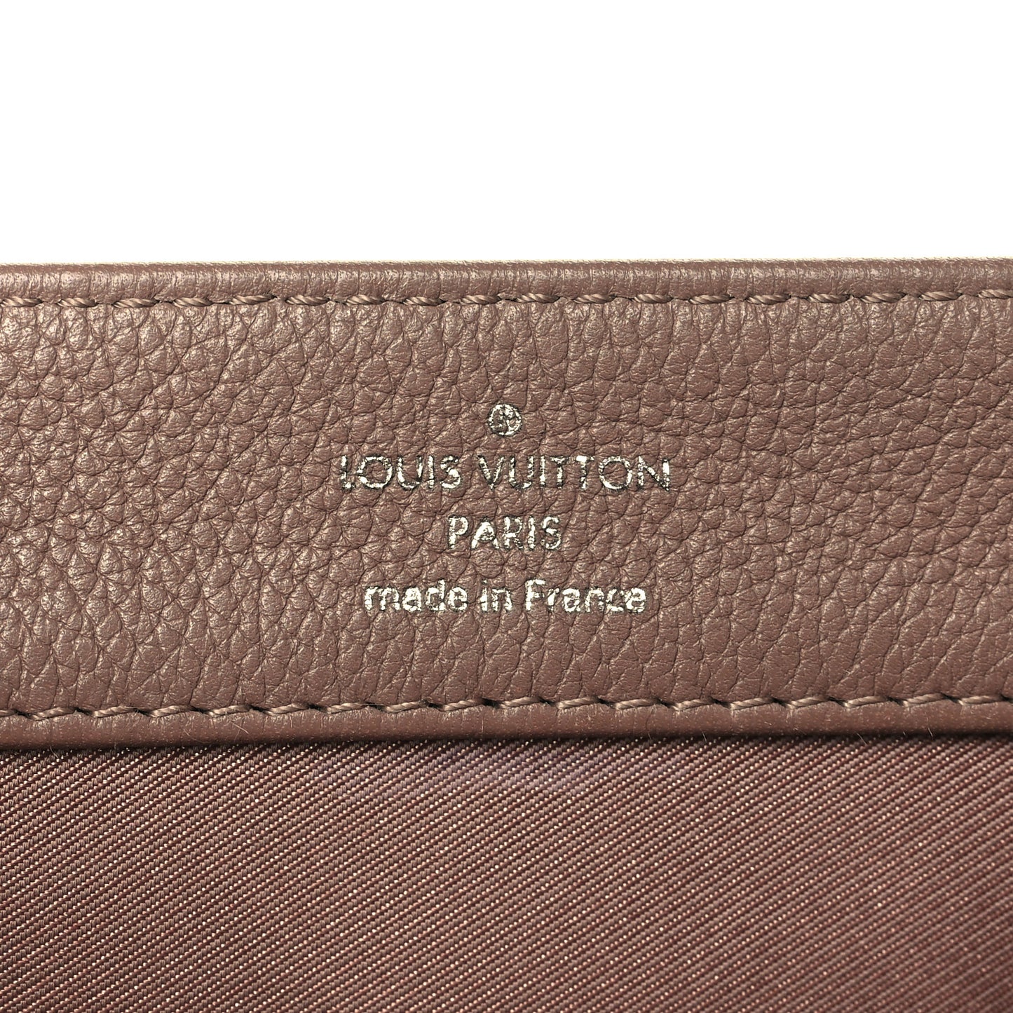 Soft Calfskin Lockme II Chain Bag BB Taupe Glace