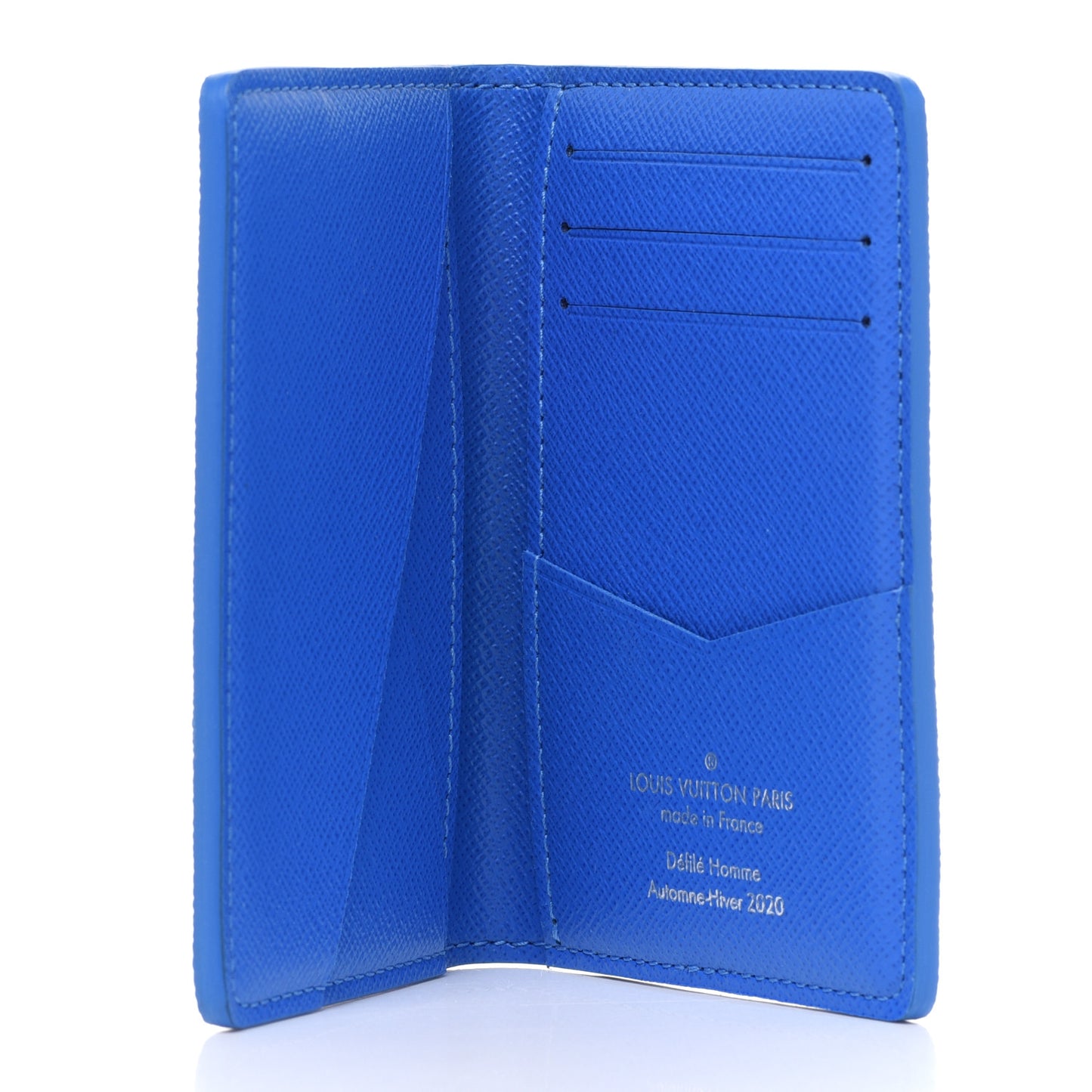 Monogram Clouds Pocket Organizer Blue