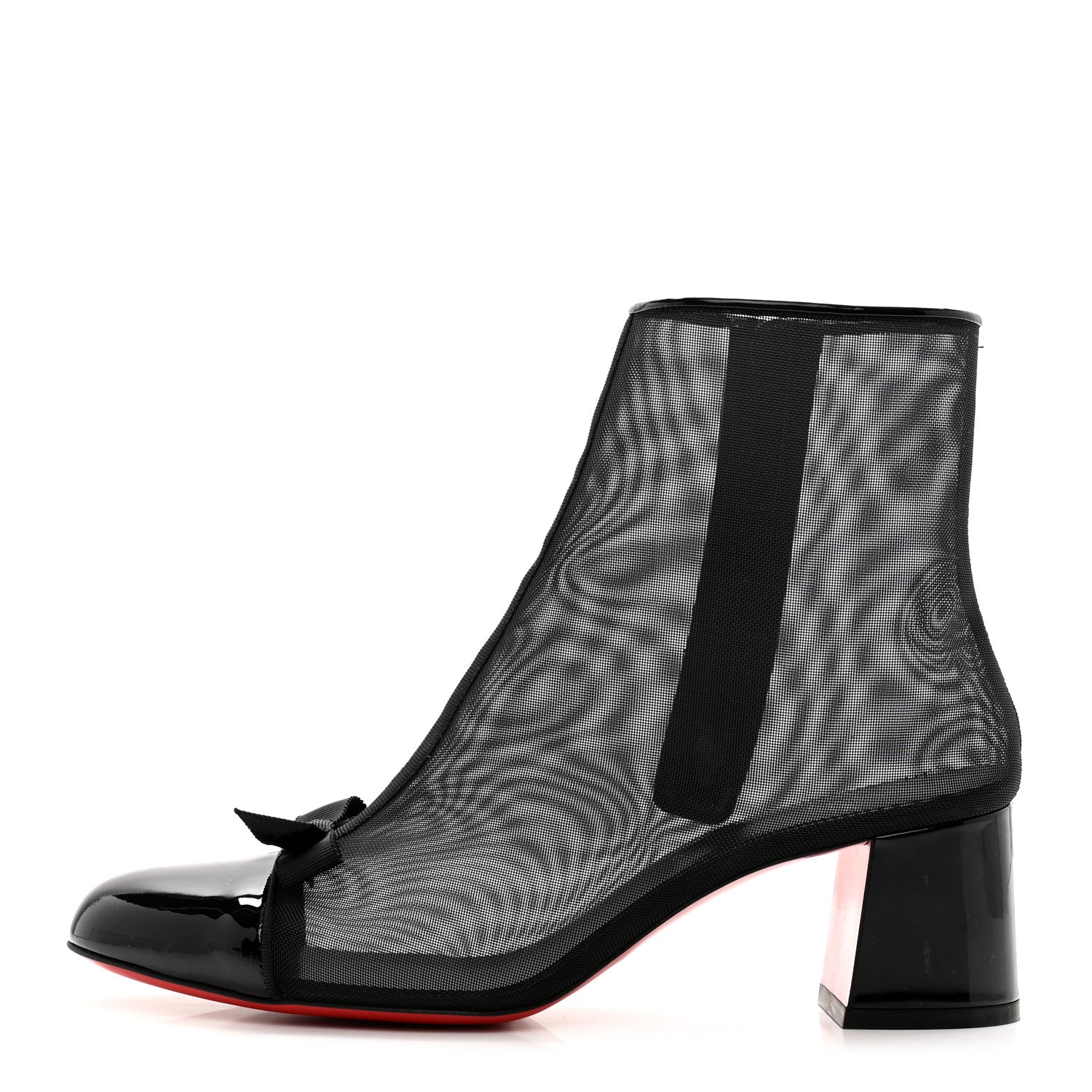 Christian Louboutin Mesh Checkypoint 55 Booties 40 Black 1 of 8