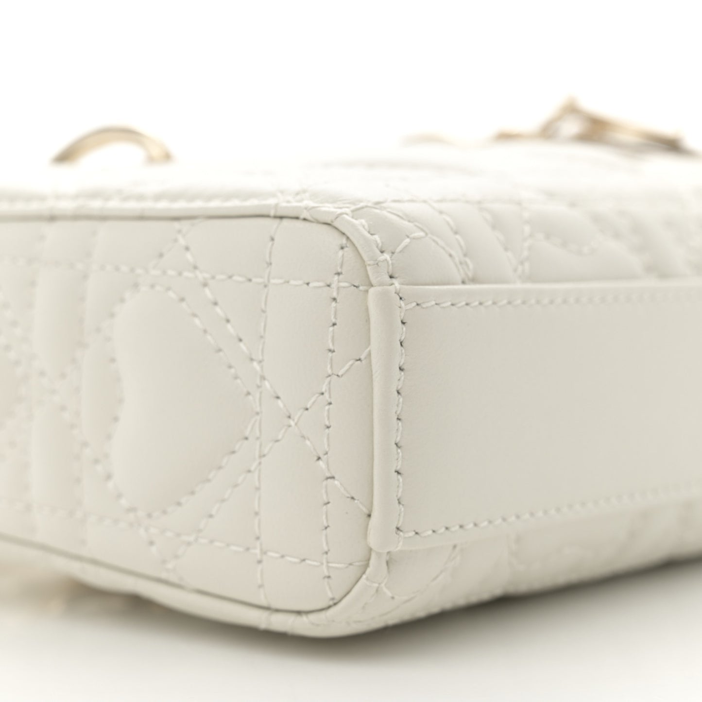 Lambskin Cannage Dioramour Micro Lady D-Joy Latte