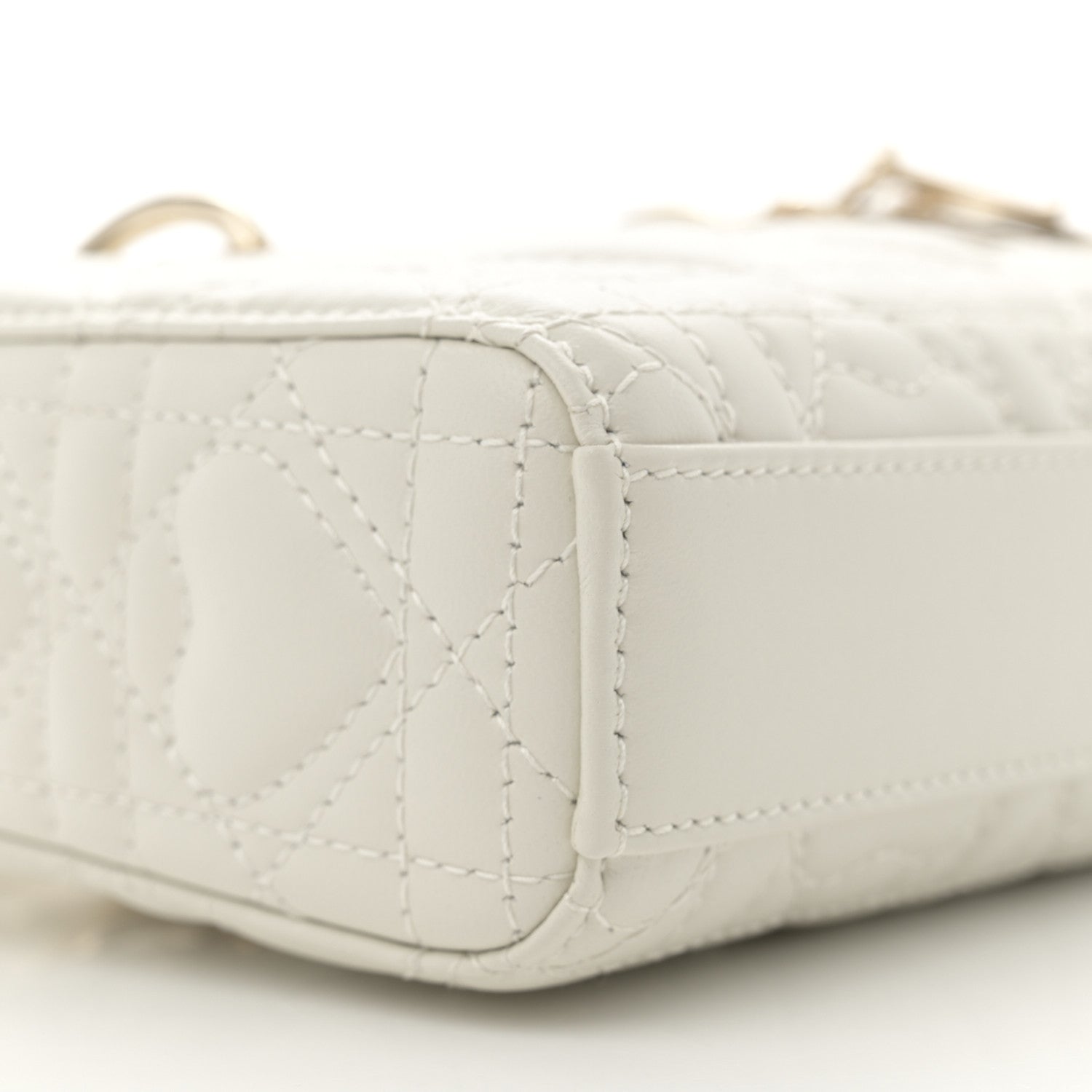 Christian Dior Lambskin Cannage Dioramour Micro Lady D-Joy Latte 9 of 11