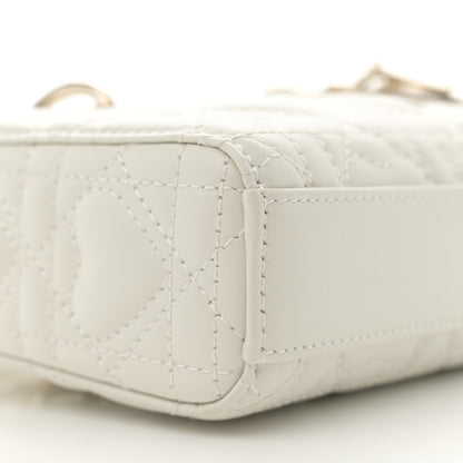 Christian Dior Lambskin Cannage Dioramour Micro Lady D-Joy Latte 9 of 11