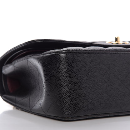 Chanel Caviar Quilted Jumbo Double Flap Black 6 of 11