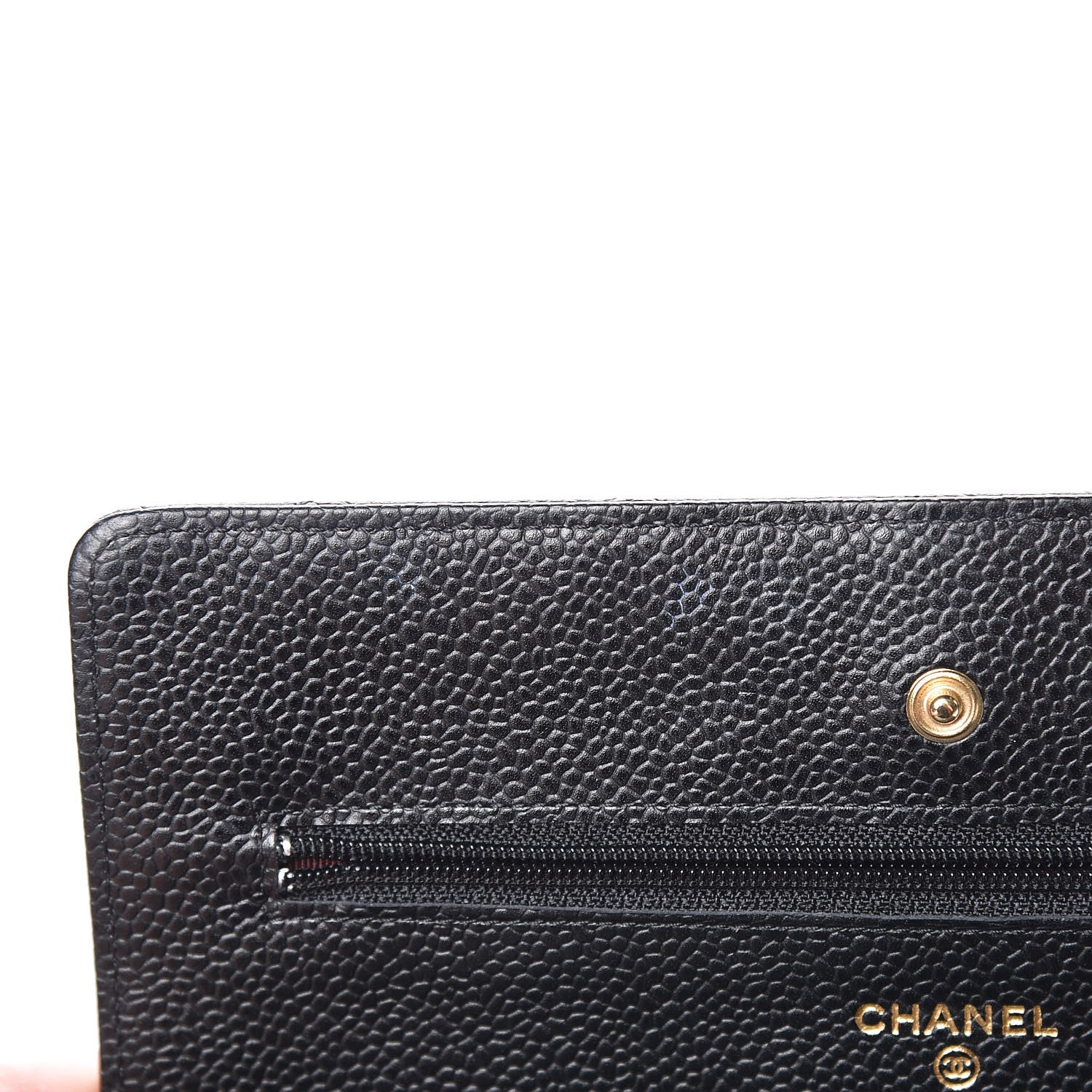 Chanel Caviar Quilted Wallet On Chain WOC Black 11 of 12
