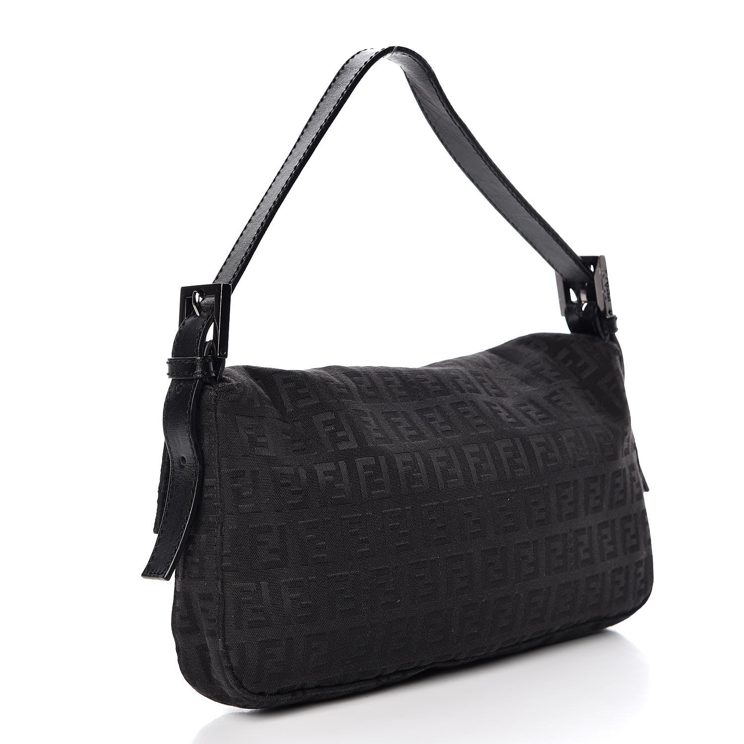 Fendi Zucchino Baguette Black 3 of 8