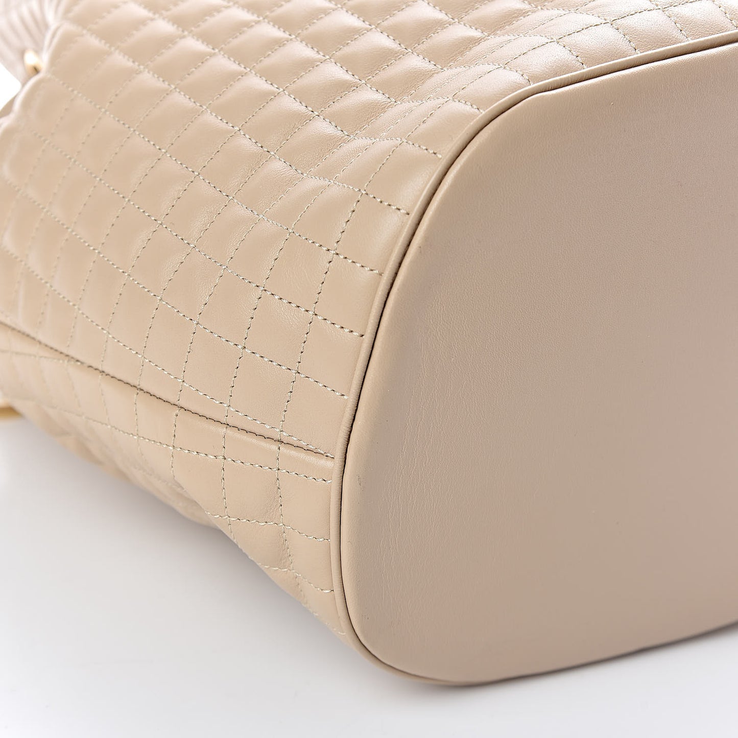 Calfskin Quilted Small C Backpack Nude