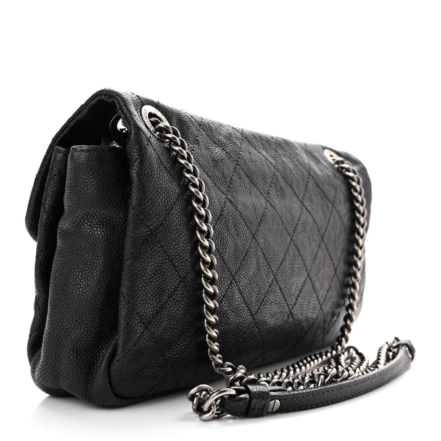 Chanel Caviar Quilted Medium Simply CC Flap Black 3 of 10