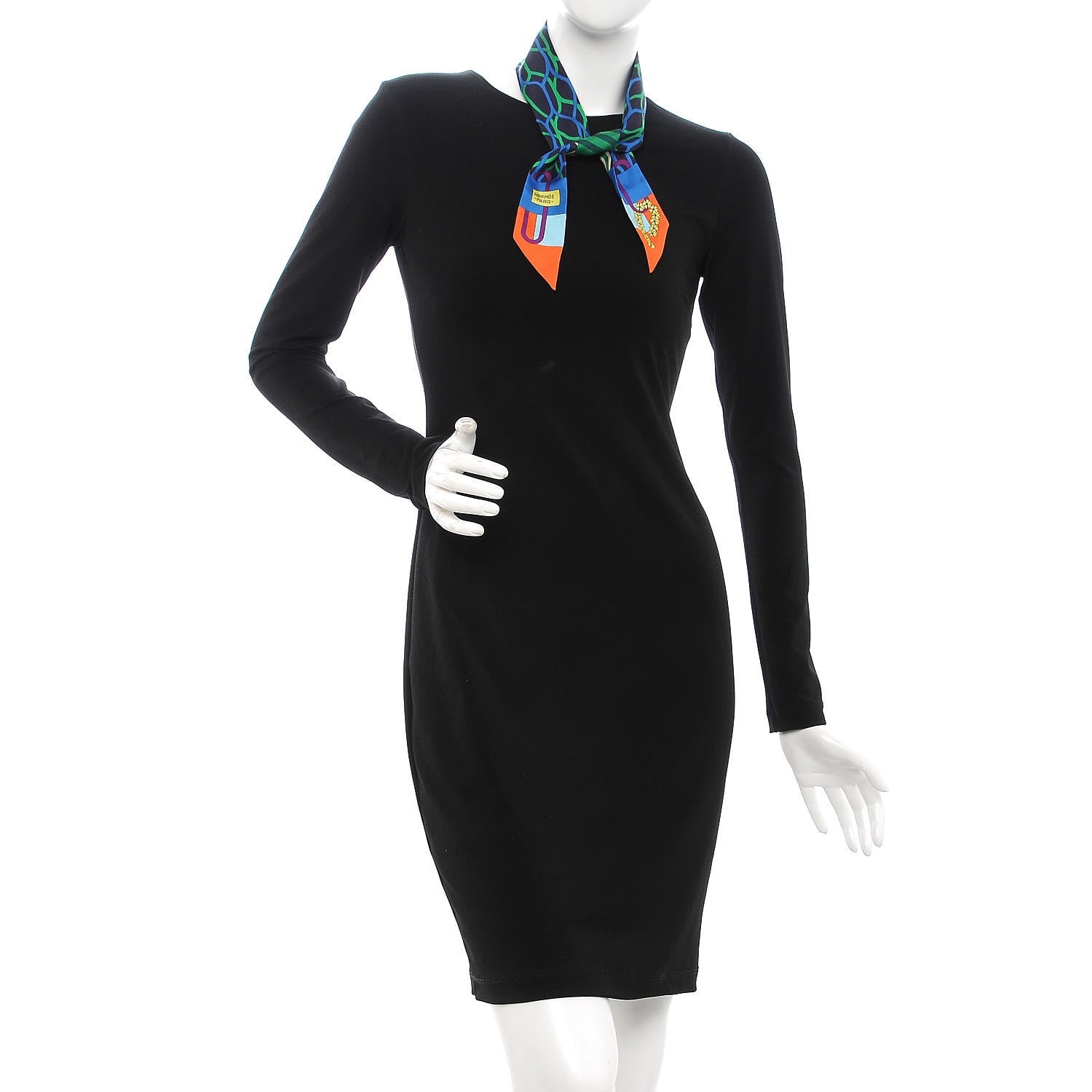 Hermes Silk Ballet Aquatique Twilly Orange Marine Vert 2 of 4