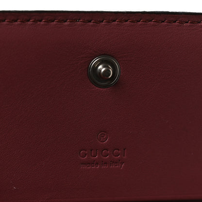 Gucci GG Supreme Monogram Blooms Card Case Wallet Beige Multicolor Dry Rose 6 of 8
