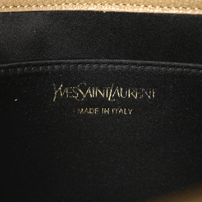 Saint Laurent Calfskin Monogram Large Belle De Jour Clutch Beige 6 of 10