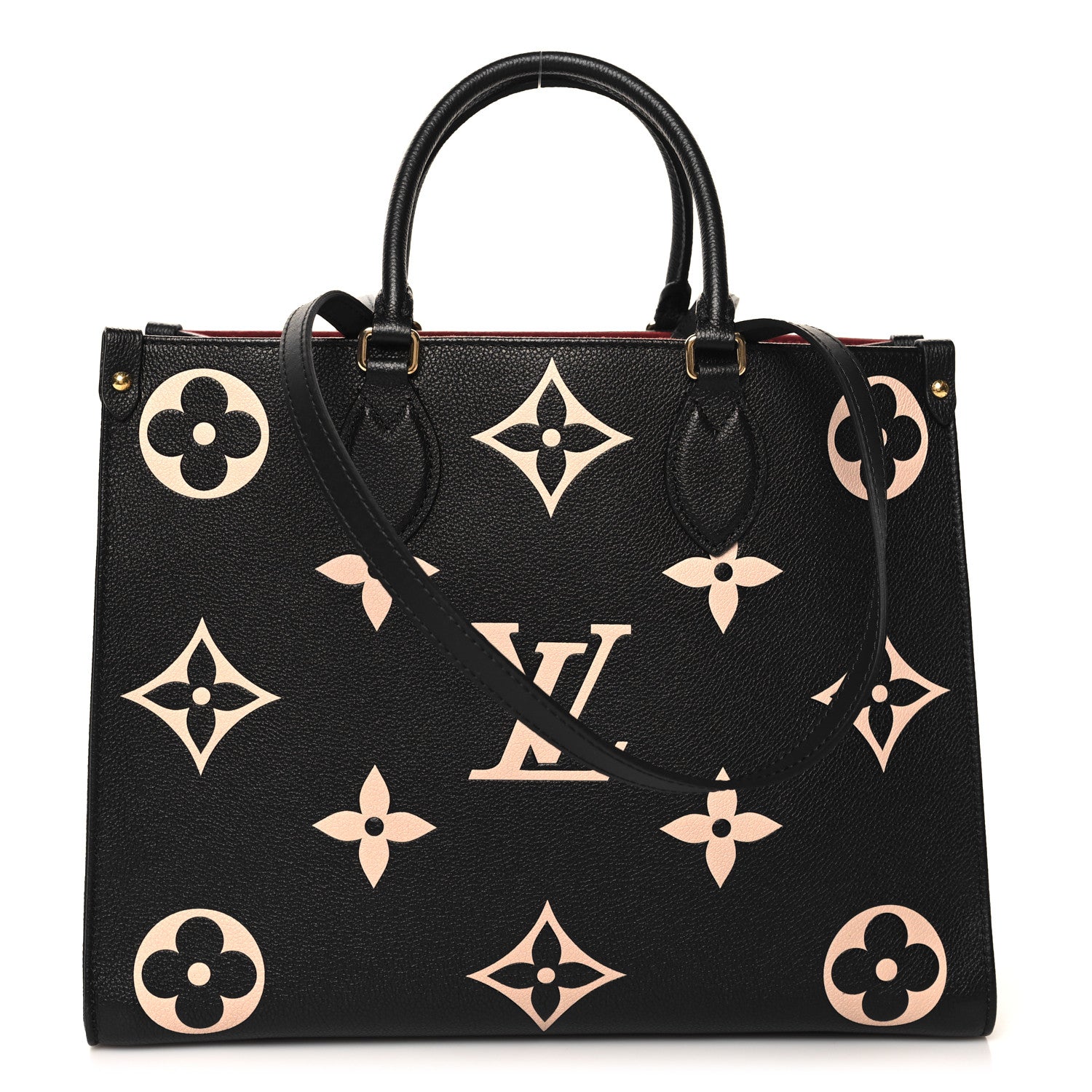 Louis Vuitton Empreinte Monogram Giant Onthego MM Black Beige 1 of 9