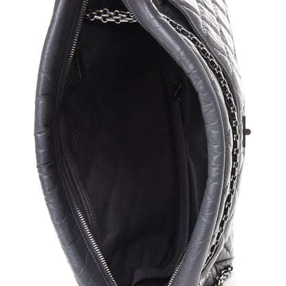 Chanel Aged Calfskin Quilted Large Reissue Camera Case Grey 4 of 4