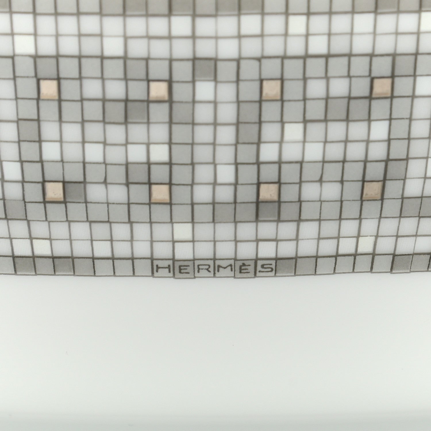Hermes Porcelain Mosaique Au 24 Cereal Bowl Silver 5 of 8