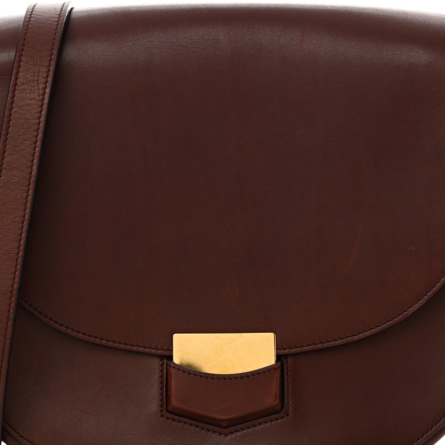 Celine Natural Calfskin Medium Trotteur Burgundy 8 of 14