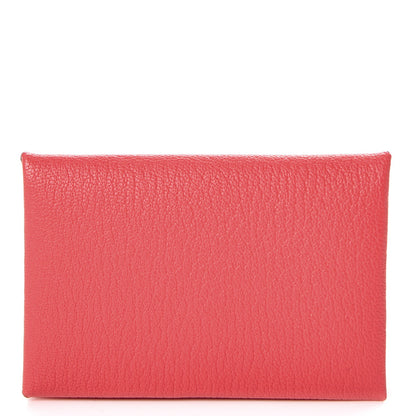 Hermes Chevre Mysore Calvi Card Case Rose Lipstick 1 of 8