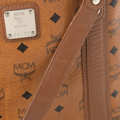 MCM Visetos Shopping Tote Cognac 21 of 21