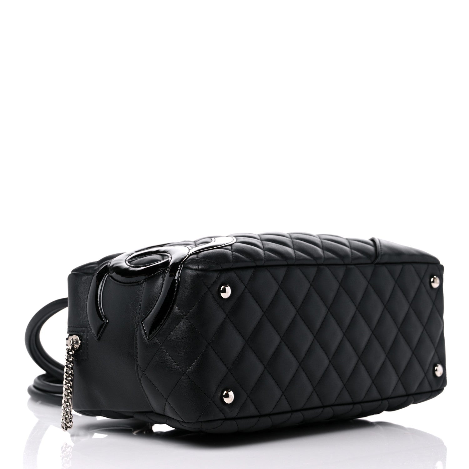 Chanel Calfskin Quilted Large Cambon Bowler Black 4 of 13