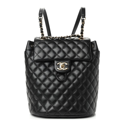 Chanel Lambskin Quilted Small Urban Spirit Backpack Black 1 of 9
