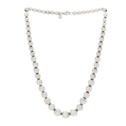 Tiffany Sterling Silver Hardwear Graduated Ball Necklace 3 of 5