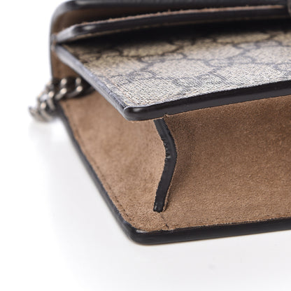 Gucci GG Supreme Monogram Super Mini Dionysus Shoulder Bag Taupe 8 of 10