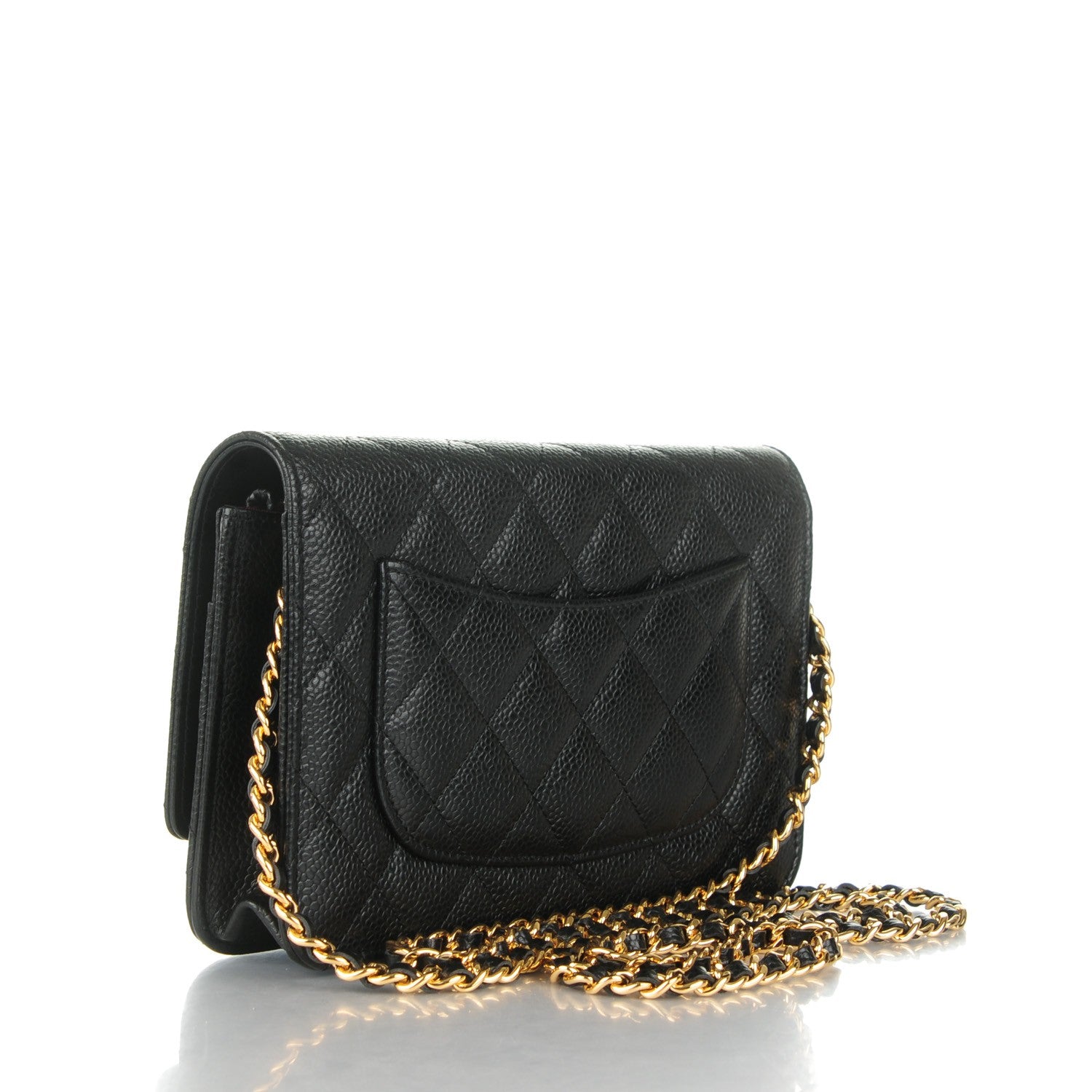 Chanel Caviar Quilted Wallet On Chain WOC Black 3 of 8