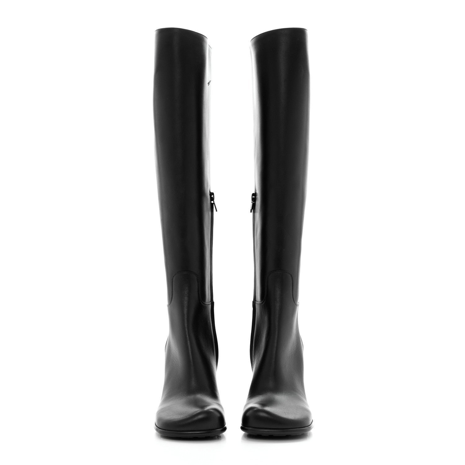 Bottega Veneta Calfskin Storm Knee High Boots 39.5 Black 2 of 9