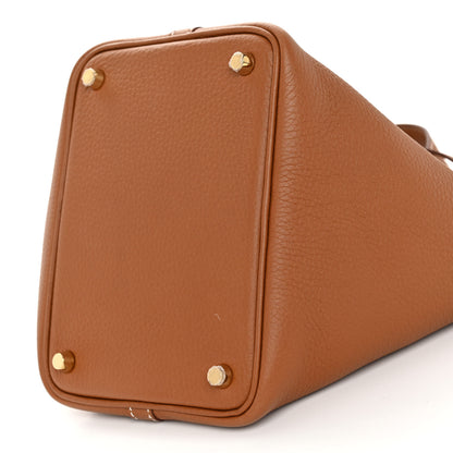 Hermes Taurillon Clemence Picotin Lock 18 PM Gold 10 of 10