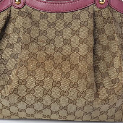 Gucci Monogram Margaux Calfskin Medium Sukey Tote Beige Ebony Vintage Rose 22 of 22