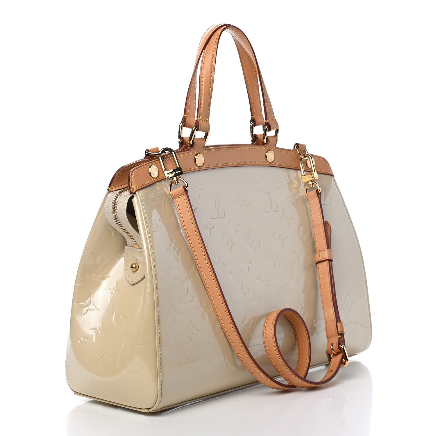 Louis Vuitton Vernis Brea MM Blanc Corail 3 of 9