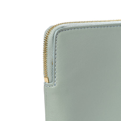 Celine Cloudy Lambskin Solo Zip Pouch Lime 9 of 10