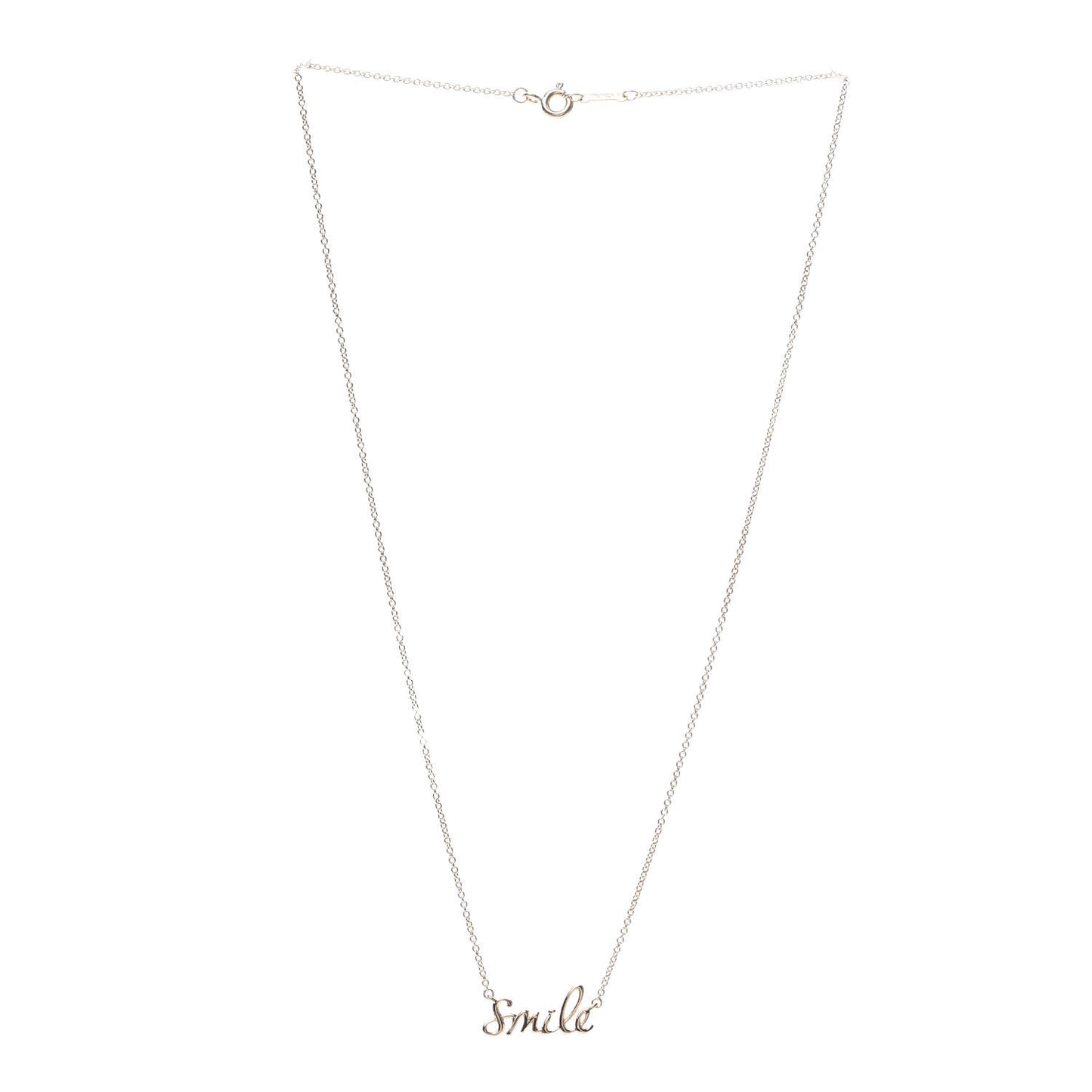 18K Rose Gold Paloma's Graffiti Smile Pendant Necklace