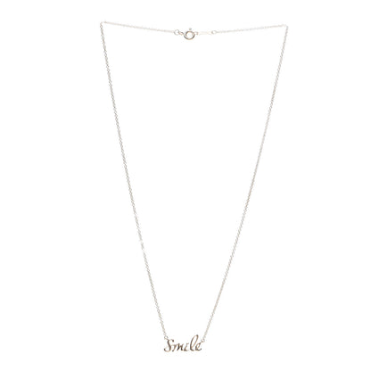 Tiffany 18K Rose Gold Paloma's Graffiti Smile Pendant Necklace 3 of 7