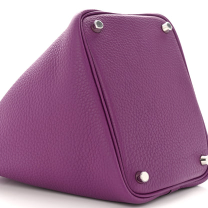 Hermes Taurillon Clemence Picotin Lock 18 PM Anemone 9 of 13