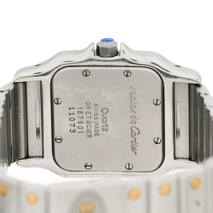 Cartier Stainless Steel 18K Yellow Gold 29mm Santos De Cartier Galbee Quartz Watch 4 of 4