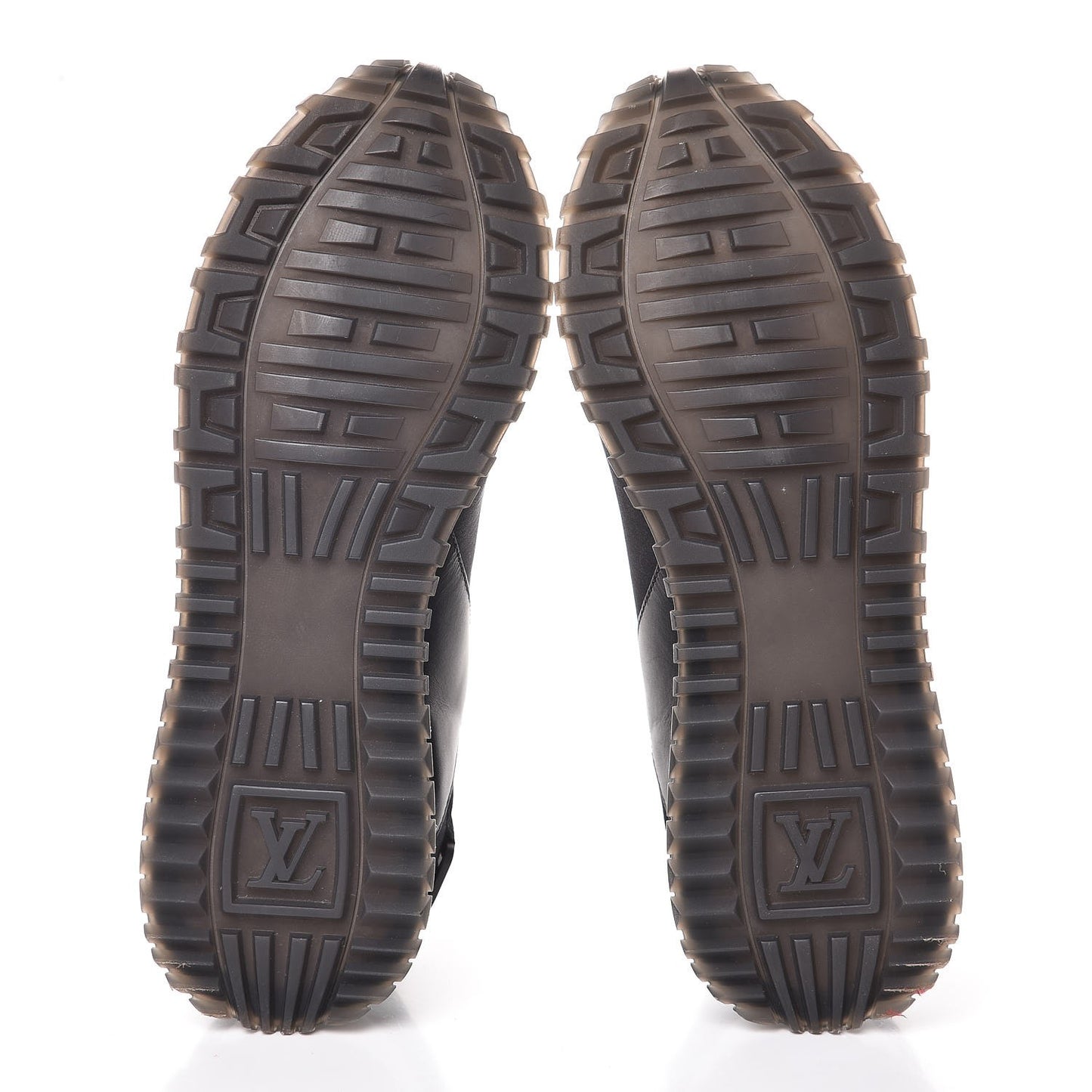 Calfskin Fabric Run Away Sneakers 35 Black