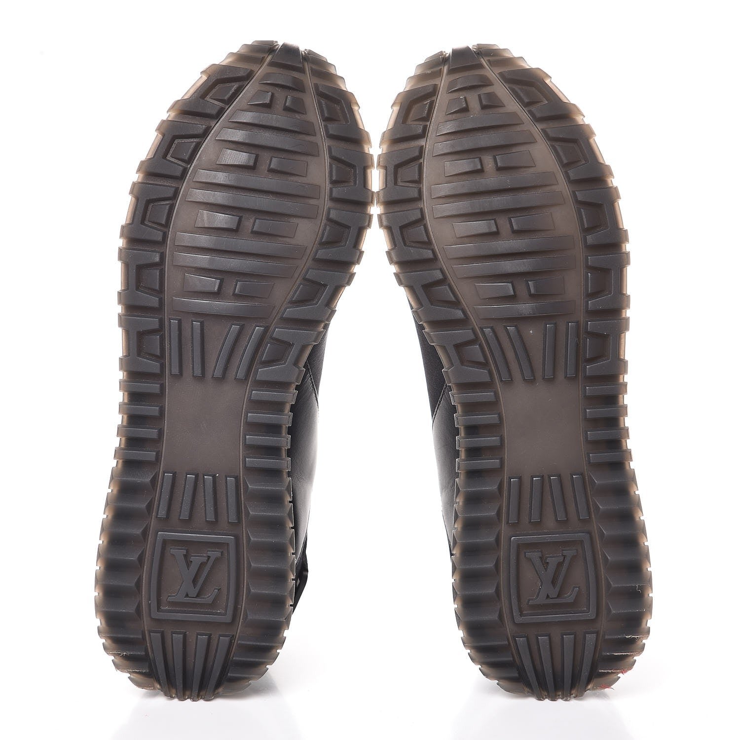 Louis Vuitton Calfskin Fabric Run Away Sneakers 35 Black 5 of 7
